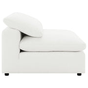 Silla Raleigh Boucle tapizada sin brazos color marfil