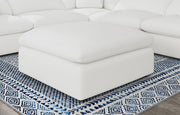Otomana tapizada Raleigh Boucle gris