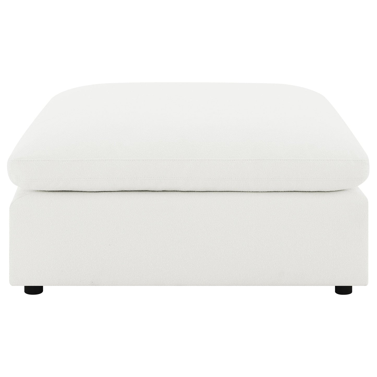 Raleigh Boucle Upholstered Ottoman Grey
