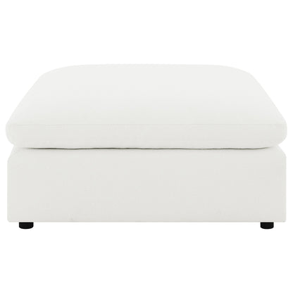 Raleigh Boucle Upholstered Ottoman Grey