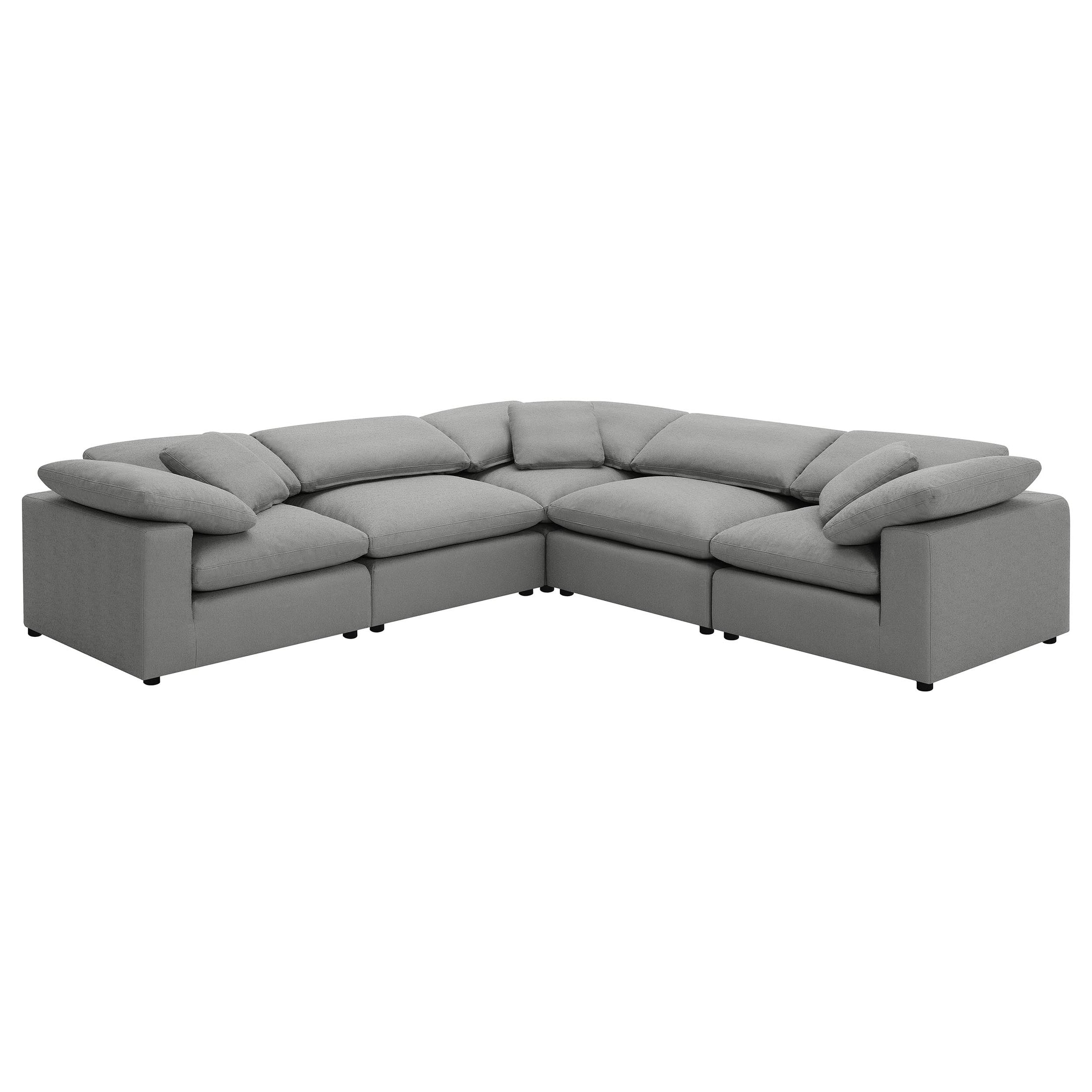 Seccional modular tapizado Raleigh Boucle gris