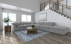 Seccional modular tapizado Raleigh Boucle gris