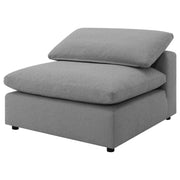 Silla Raleigh Boucle tapizada sin brazos color marfil