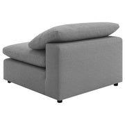 Silla Raleigh Boucle tapizada sin brazos color marfil