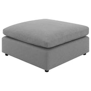 Otomana tapizada Raleigh Boucle gris