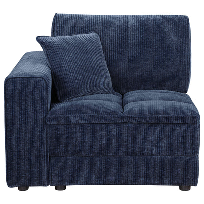 Atlantic 6-piece Upholstered Modular Sectional Sofa Blue