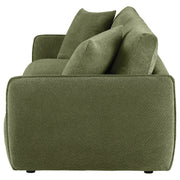 Elysia Fabric Upholstered Modular Lounge Loveseat Green