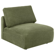 Elysia 5-piece Fabric Upholstered Modular Sectional Sofa Green