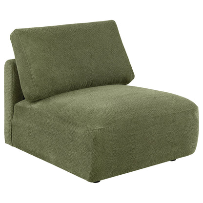 Elysia 6-piece Fabric Upholstered Modular Sectional Sofa Green