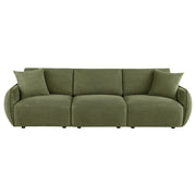Elysia Fabric Upholstered Modular Lounge Sofa Green