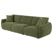 Elysia Fabric Upholstered Modular Lounge Sofa Green