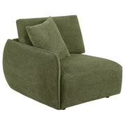 Elysia Fabric Upholstered Modular LAF Chair Green