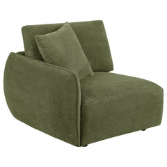 Elysia Fabric Upholstered Modular LAF Chair Green