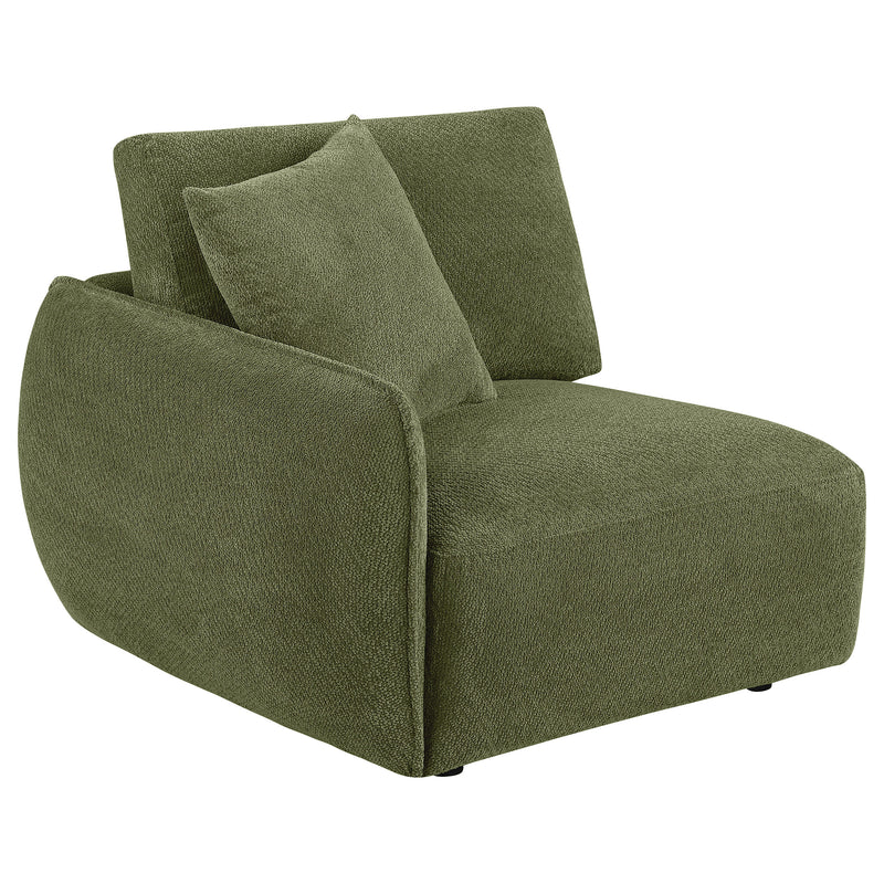 Elysia Fabric Upholstered Modular LAF Chair Green