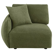 Elysia Fabric Upholstered Modular LAF Chair Green
