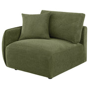 Elysia Fabric Upholstered Modular LAF Chair Green