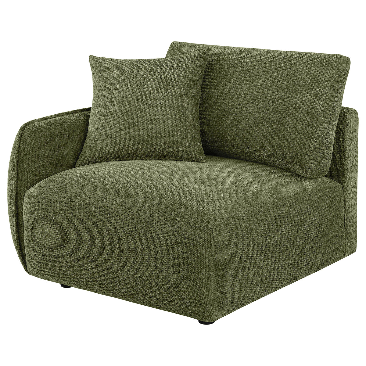 Elysia Fabric Upholstered Modular LAF Chair Green