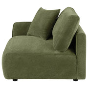 Elysia Fabric Upholstered Modular LAF Chair Green