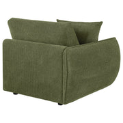 Elysia Fabric Upholstered Modular LAF Chair Green