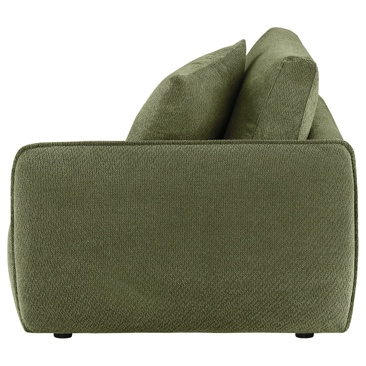 Elysia Fabric Upholstered Modular RAF Chair Green
