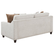 Conjunto de sofá tapizado con brazos inclinados Christine en beige