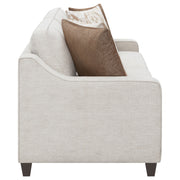 Conjunto de sofá tapizado con brazos inclinados Christine en beige