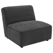 Sofá modular seccional tapizado Sunny color carbón
