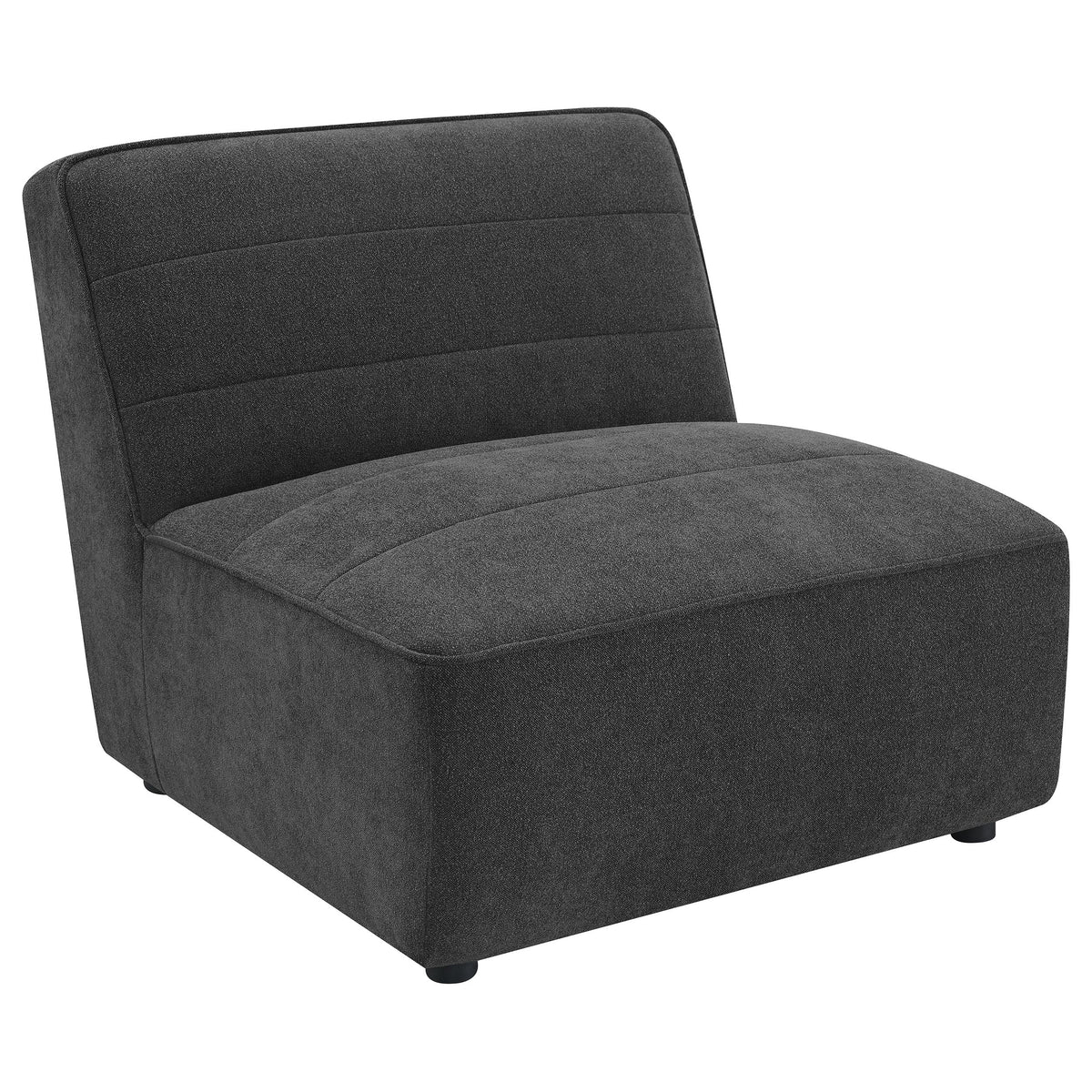 Sunny Upholstered Armless Chair Natural