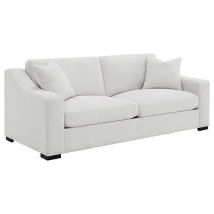 Ashlyn  Upholstered Track Arm Sofa Set Sand