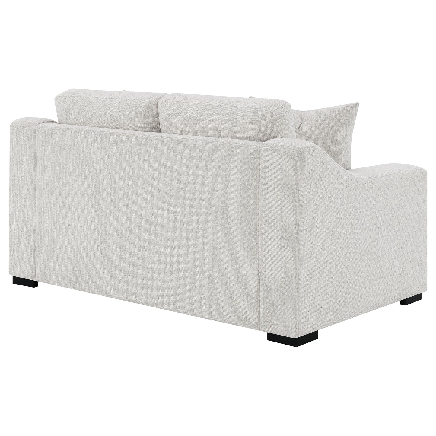 Ashlyn  Upholstered Track Arm Sofa Set Sand