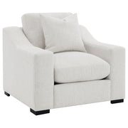 Ashlyn  Upholstered Track Arm Sofa Set Sand
