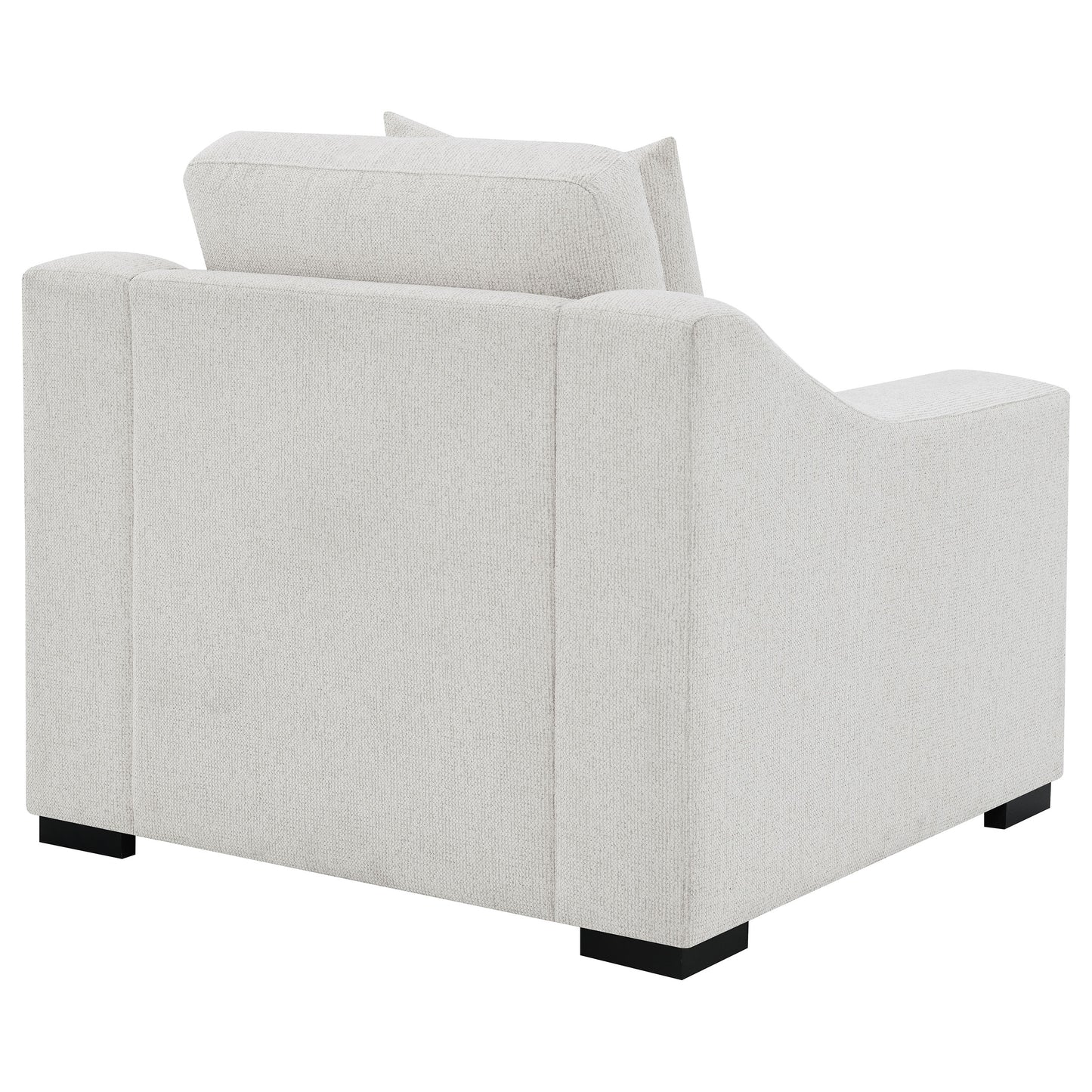 Ashlyn  Upholstered Track Arm Sofa Set Sand