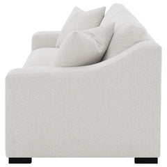 Ashlyn Fabric Upholstered Track Arm Sofa Sand