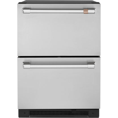  Café 24-inch 5.7 cu. ft. Dual-Drawer Refrigerator CDE06RP2NS1 IMAGE 1