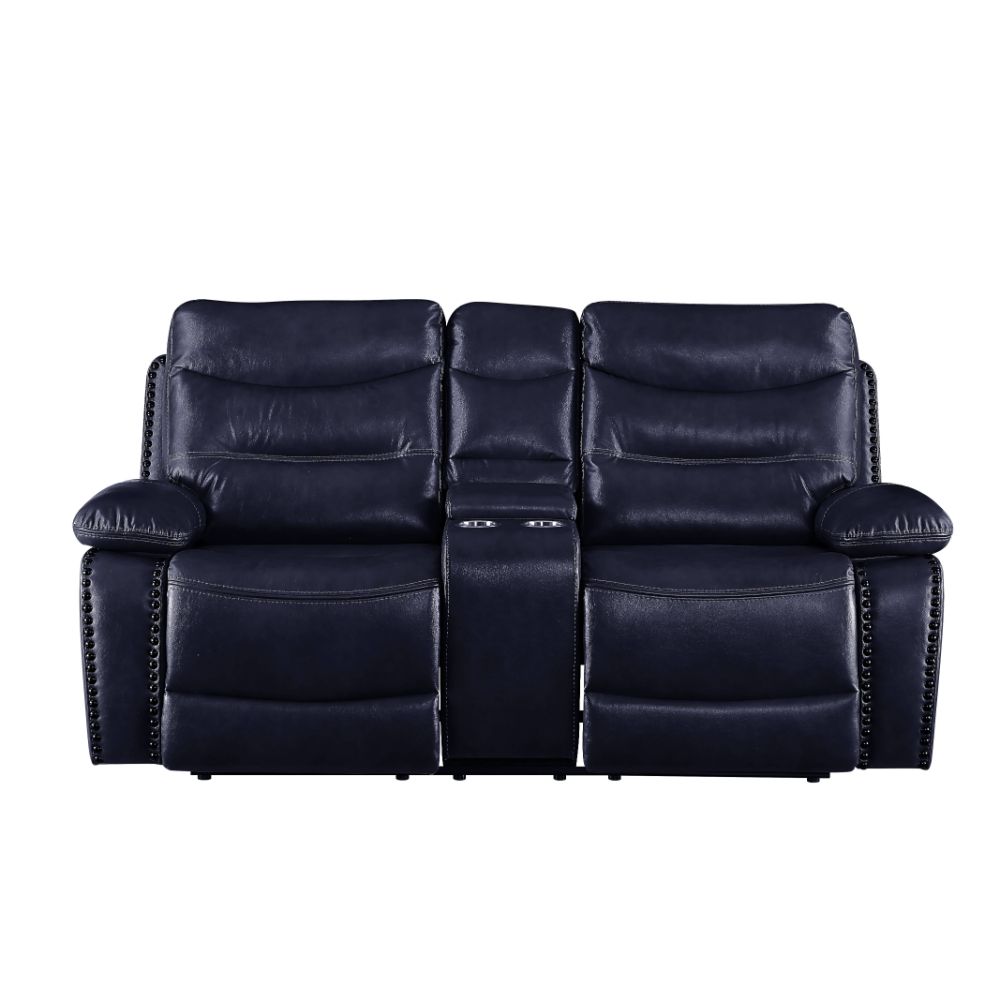 Aashi 78"L Motion Loveseat with Console