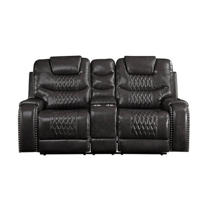 Loveseat Braylon de 78" de largo con movimiento y consola