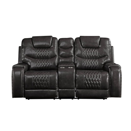 Loveseat Braylon de 78" de largo con movimiento y consola