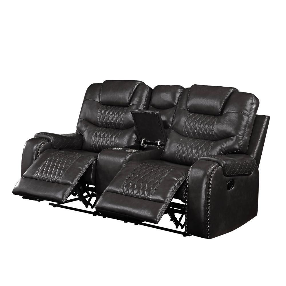 Loveseat Braylon de 78" de largo con movimiento y consola