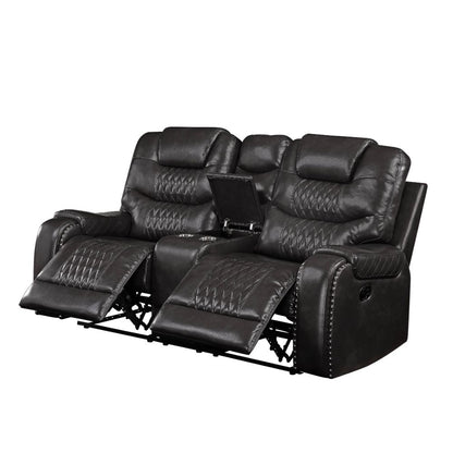 Loveseat Braylon de 78" de largo con movimiento y consola