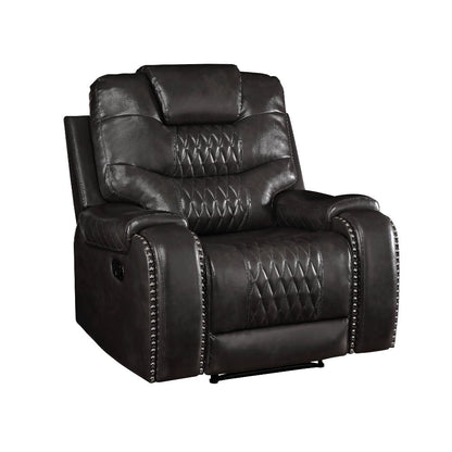 Sillón reclinable móvil tapizado Braylon de 42" de ancho