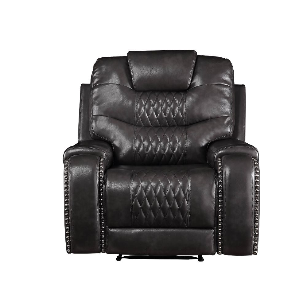 Sillón reclinable móvil tapizado Braylon de 42" de ancho