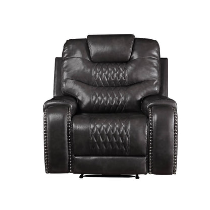 Sillón reclinable móvil tapizado Braylon de 42" de ancho