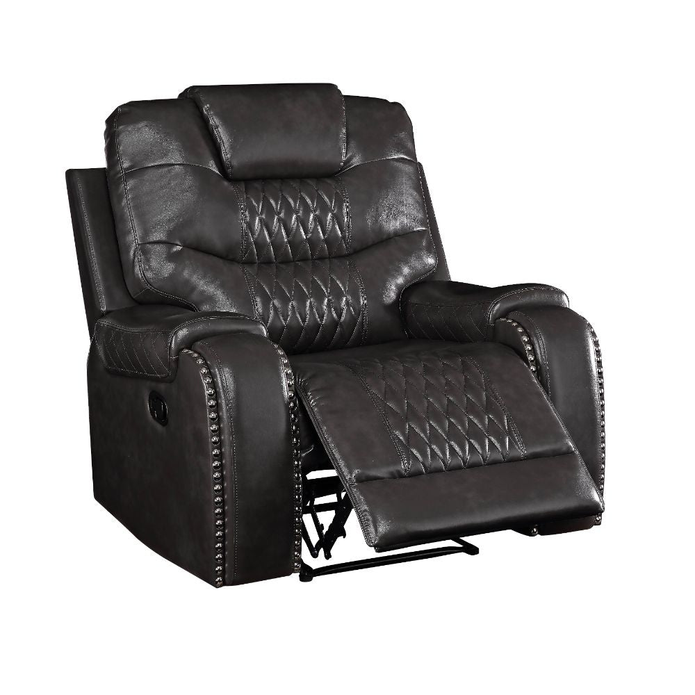 Sillón reclinable móvil tapizado Braylon de 42" de ancho