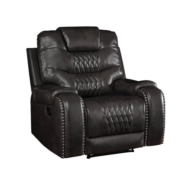 Sillón reclinable móvil tapizado Braylon de 42