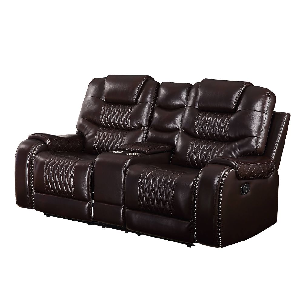 Loveseat Braylon de 78" de largo con movimiento y consola