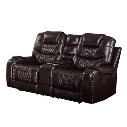 Loveseat Braylon de 78" de largo con movimiento y consola