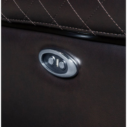 Sillón reclinable eléctrico con movimiento y tapizado Braylon de 42" de ancho