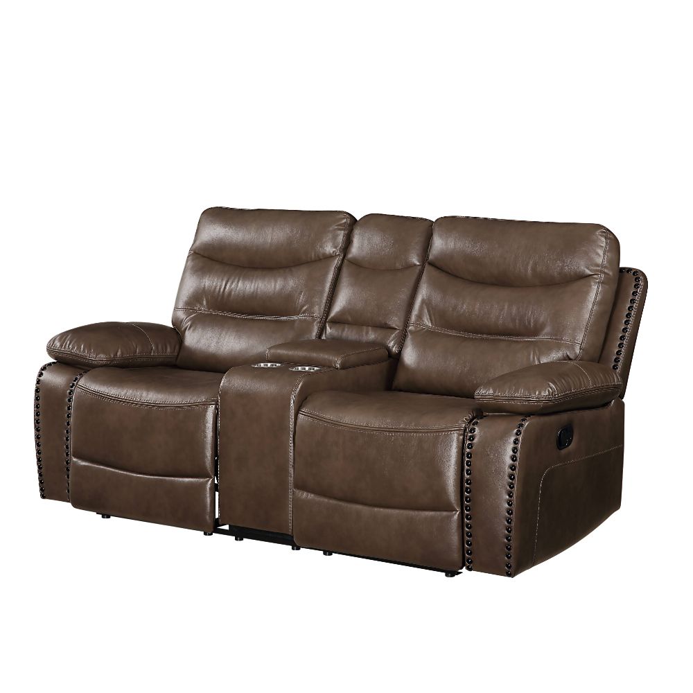 Aashi 78"L Motion Loveseat with Console
