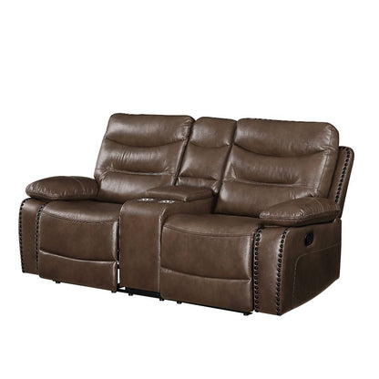 Aashi 78"L Motion Loveseat with Console