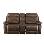 Loveseat móvil Aashi de 78" de largo con consola
